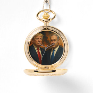 President Donald Trump en Netanyahu Watch Horloge