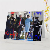 President Donald Trump First Lady Melania Kaart (Gele Bloem)