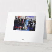 President Donald Trump First Lady Melania Kaart (Achterkant)