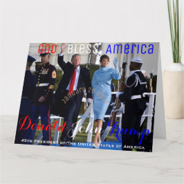 President Donald Trump First Lady Melania Kaart