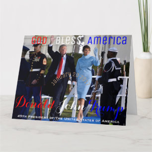 President Donald Trump First Lady Melania Kaart