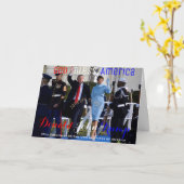 President Donald Trump First Lady Melania Kaart (Gele Bloem)