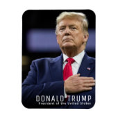 President Donald Trump Flexibele Fotomagneet Magneet (Verticaal)