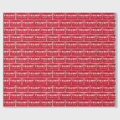 President Donald Trump Forever Rood Kerstfeest Cadeaupapier (Vlak)