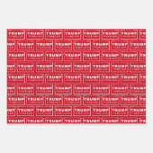 President Donald Trump Forever Rood Kerstfeest Inpakpapier Vel (Voorkant)