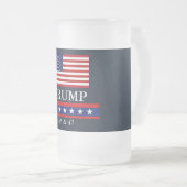 PRESIDENT DONALD TRUMP FROSTED GLASS MOK (Voorkant rechts)