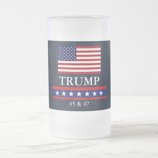PRESIDENT DONALD TRUMP FROSTED GLASS MOK (Center)