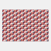 President Donald Trump Fun Kitsch Kerstmis Inpakpapier Vel (Voorkant 3)