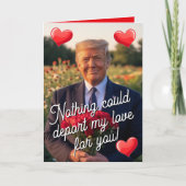 President Donald Trump Funny Love Valentijnsdag Feestdagen Kaart (Voorkant)