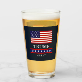 PRESIDENT DONALD TRUMP GLASS GLAS