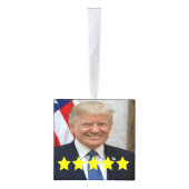 President Donald Trump Goedkeuringsbeoordeling Decoratie (Rechts)