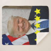 President Donald Trump Goedkeuringsbeoordeling Sherpa Deken (Voorkant (horizontaal))