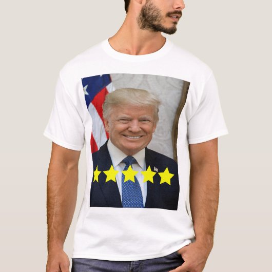 President Donald Trump Goedkeuringsbeoordeling T-shirt (Voorkant)