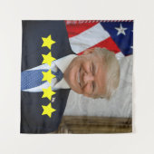 President Donald Trump Goedkeuringsbeoordeling Wandkleed (Voorkant (horizontaal))