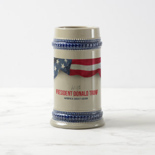 President Donald Trump herdenkingsmunt Stein Bierpul