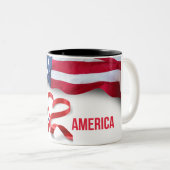 President Donald Trump herdenkingsmunt Stein Tweekleurige Koffiemok (Voorkant rechts)