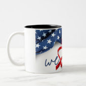 President Donald Trump herdenkingsmunt Stein Tweekleurige Koffiemok (Links)