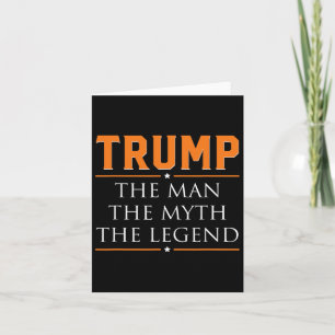 President Donald Trump Het Man De mythe De legende Kaart