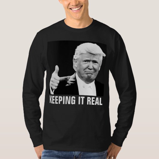PRESIDENT DONALD TRUMP, houdt het Echte T-shirts (Voorkant)