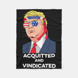 President Donald Trump Impeachment Vrijgesproken E Fleece Deken
