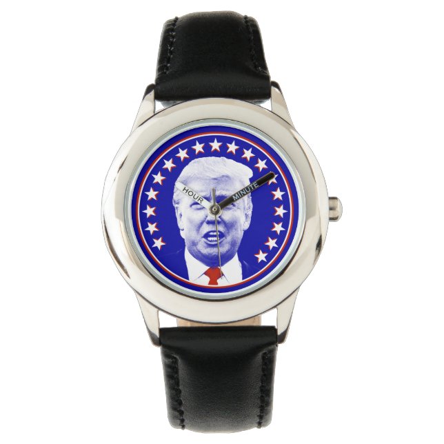 President Donald Trump in Blue Horloge (Voorkant)