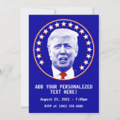 President Donald Trump in Blue Kaart (Voorkant)