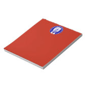 President Donald Trump in Blue Notitieblok (Linkerzijde)