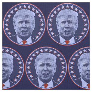 President Donald Trump in Blue Stof