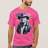 President Donald Trump in Cowboy L T-shirt (Voorkant)