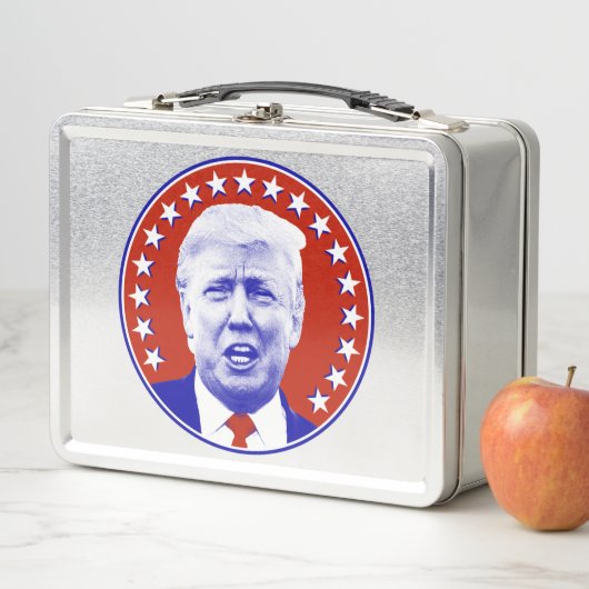 President Donald Trump in het rood (In situ)