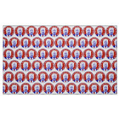 President Donald Trump in het rood Stof (Fat Quarter)