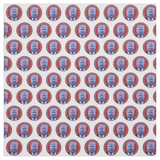 President Donald Trump in het rood Stof (Swatch)