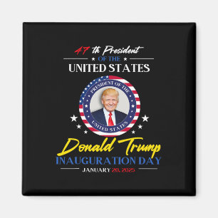 President Donald Trump Inauguratie Dag 2025 47e Magneet
