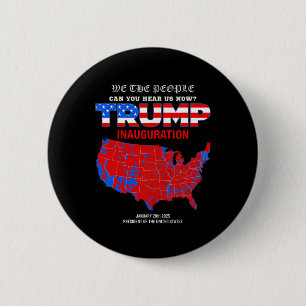 President Donald Trump Inauguratie Dag 2025 Herinn Ronde Button 5,7 Cm