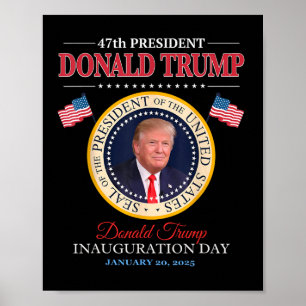 President Donald Trump Inauguratie Dag 2025 Memor Poster