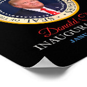 President Donald Trump Inauguratie Dag 2025 Poster (Hoek)