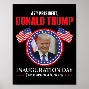 President Donald Trump Inauguratie Dag 2025 Poster