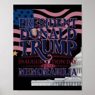 President Donald Trump Inauguratie Dag 2025 Poster