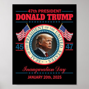 President Donald Trump Inauguratie Dag 2025 Poster