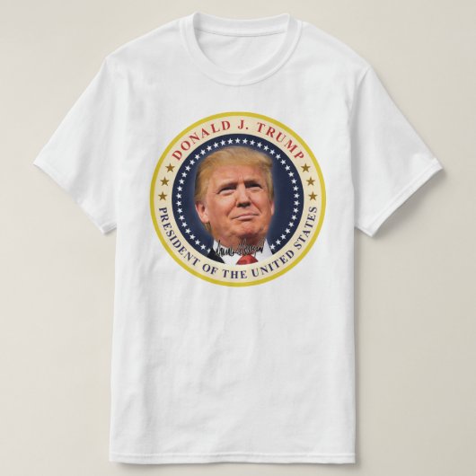 President Donald Trump Inauguratie Souvenir T-shirt (Design voorkant)