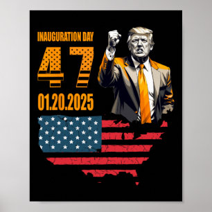 President Donald Trump Inauguratiedag 2025 1 Poster