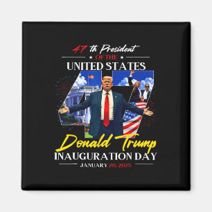 President Donald Trump Inauguratiedag 2025 47e Magneet
