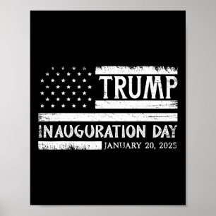 President Donald Trump Inauguratiedag 2025 47e Poster