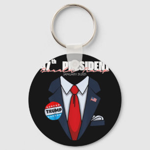 President Donald Trump Inauguratiedag 2025 47e Sleutelhanger