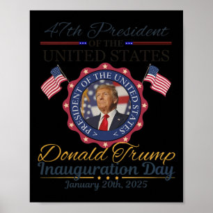President Donald Trump Inauguratiedag 2025 5 Poster