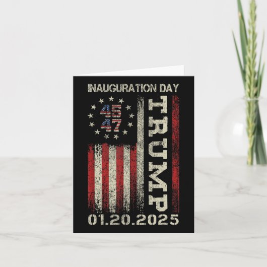 President Donald Trump Inauguratiedag 2025 Ameri Kaart (Voorkant)