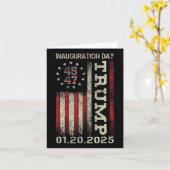 President Donald Trump Inauguratiedag 2025 Ameri Kaart (Gele Bloem)