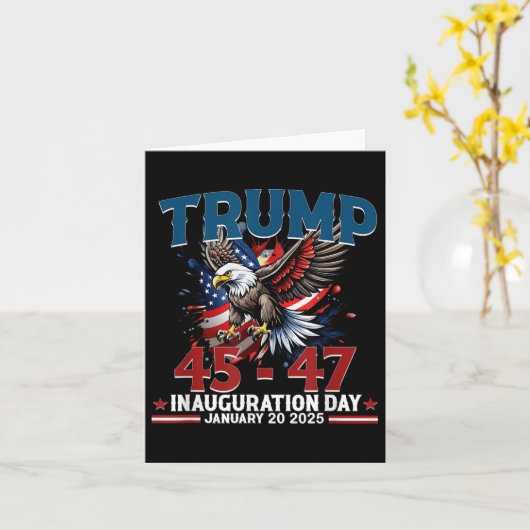 President Donald Trump Inauguratiedag 2025 Kaart (Gele Bloem)