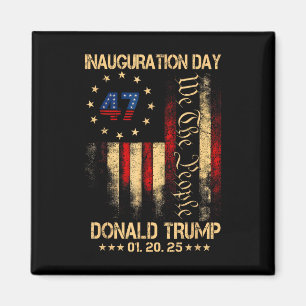President Donald Trump Inauguratiedag 2025 Magneet