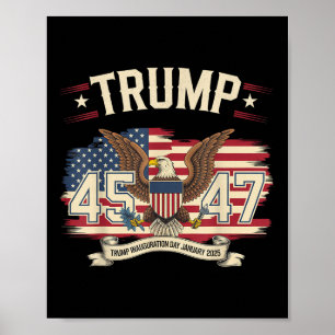President Donald Trump Inauguratiedag 2025 Poster